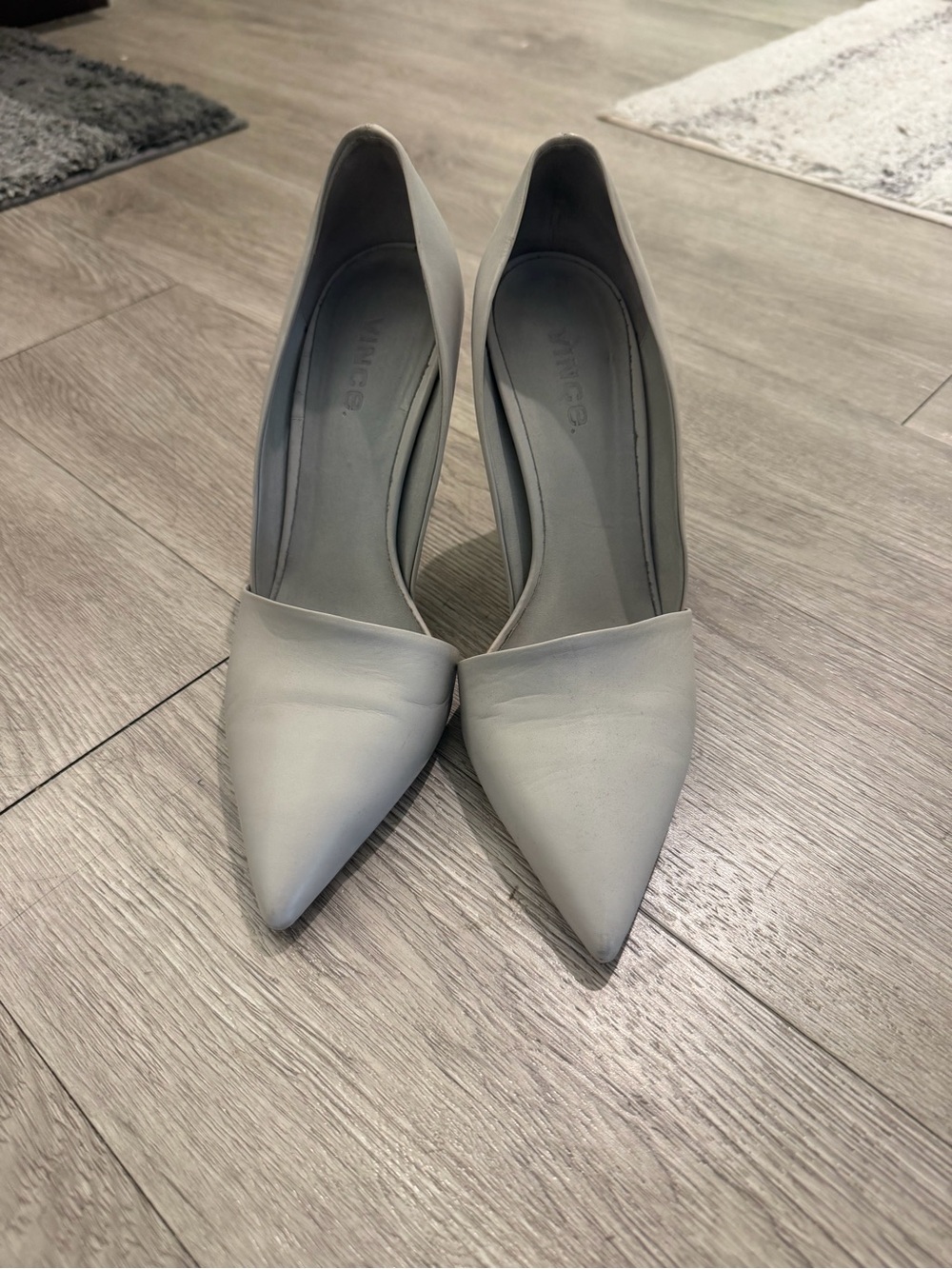 Vince Cosette Heel Pumps 8.5 Light Grey - Picture 3 of 6